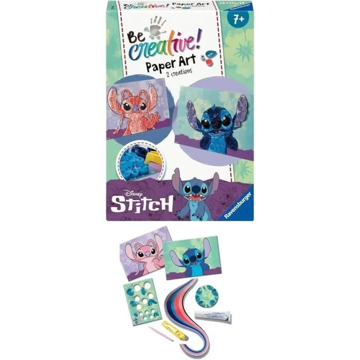 Be Creative Quilling Stitch, 2 réalisations Tableaux, Papier coloré, Dès 7 ans, 23750, Ravensburger-1