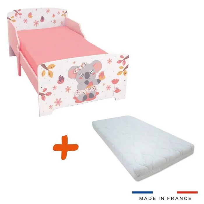 Pack Lit enfant Cally Mimi Koala - Rose - 70 x 140 cm-0