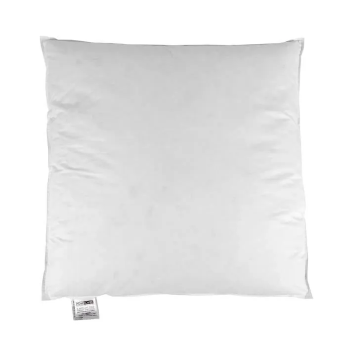 Oreiller gonflant et moelleux en plumes et duvet d'oie blanc 65 x 65 cm-0