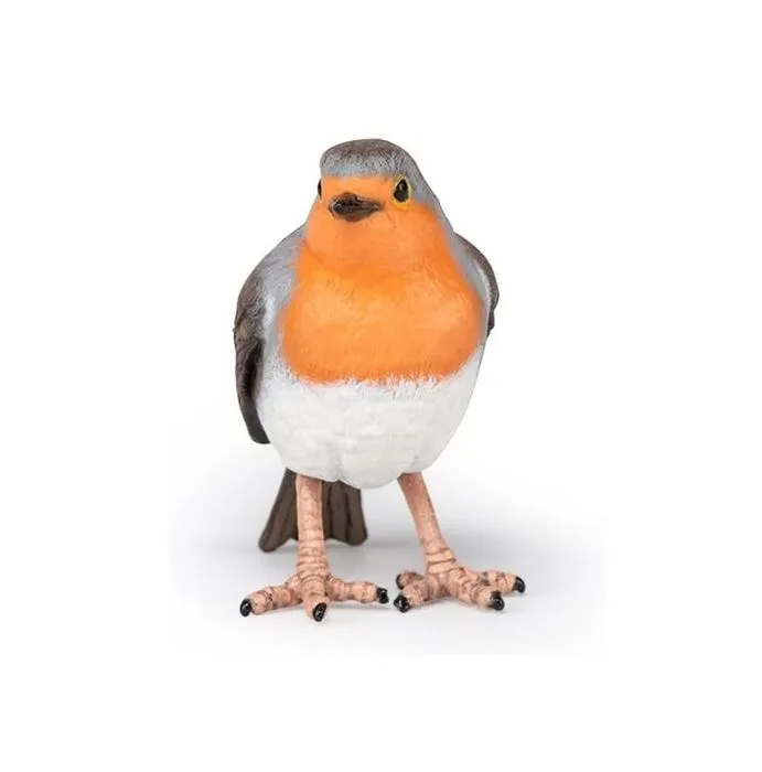 Figurine - PAPO - Oiseau Rouge-gorge - Peinte à la main - Intérieur-1