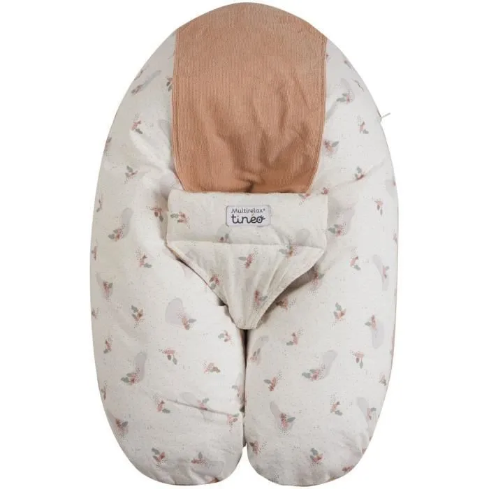 Coussin De Grossesse et D'allaitement TINEO 3 En 1 Multirelax éponge Rose-1