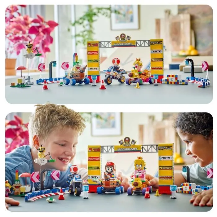 LEGO Super Mario 72036 Mario Kart – Bébé Peach et ensemble de grand prix - Jouet moto-4