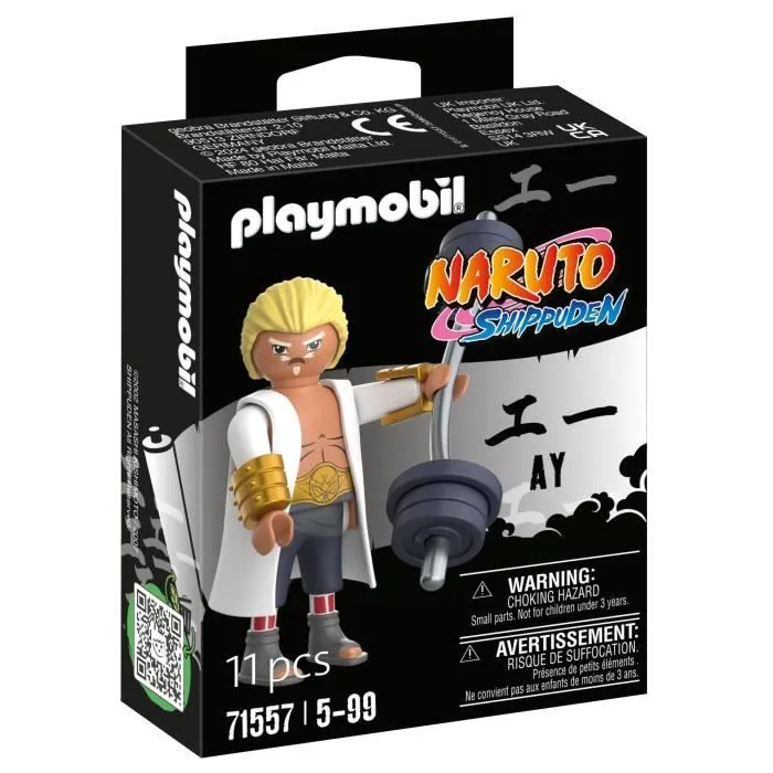 PLAYMOBIL Figurine Fourth Raikage Ay 71557, Naruto Shippuden, Dès 5 ans-3