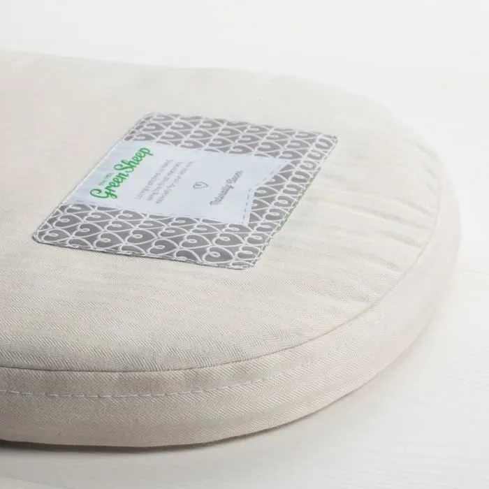 Matelas de couffin Clair De Lune Naturelle - The Little Green Sheep - M000Z - Fibre de coco - Blanc - Bébé-2