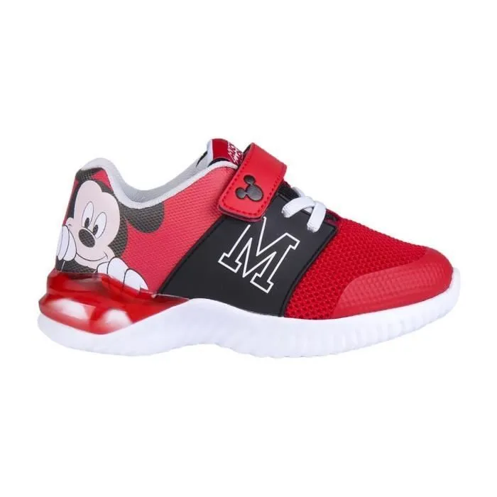 Baskets bébé garçon Cerda - semelle EVA - Mickey Mouse - rouge - taille 27-0