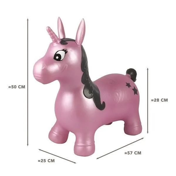 LEXIBOOK - Licorne Sauteuse Gonflable Rose - 3 ans et +-4