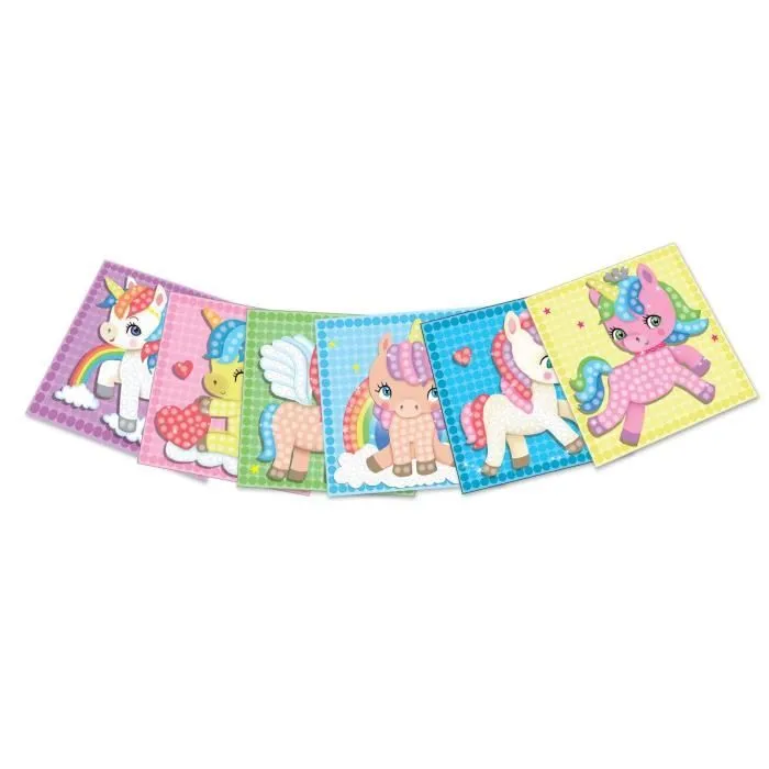 PLAYMAIS Mosaïque licorne - Marque PLAYMAIS - Stimule la créativité et développe l’agilité - 100% biodégradable-2