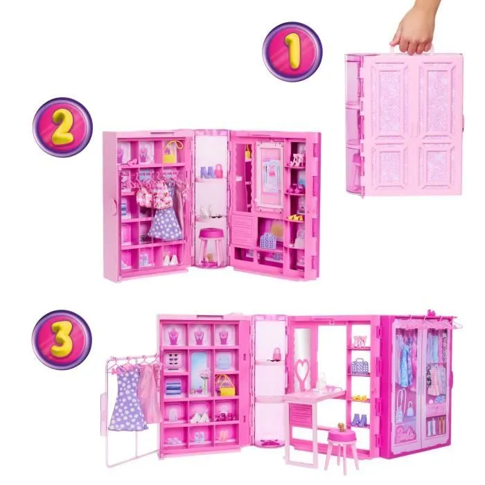 Barbie-Dressing de Rêve-Coffret HXD58-3