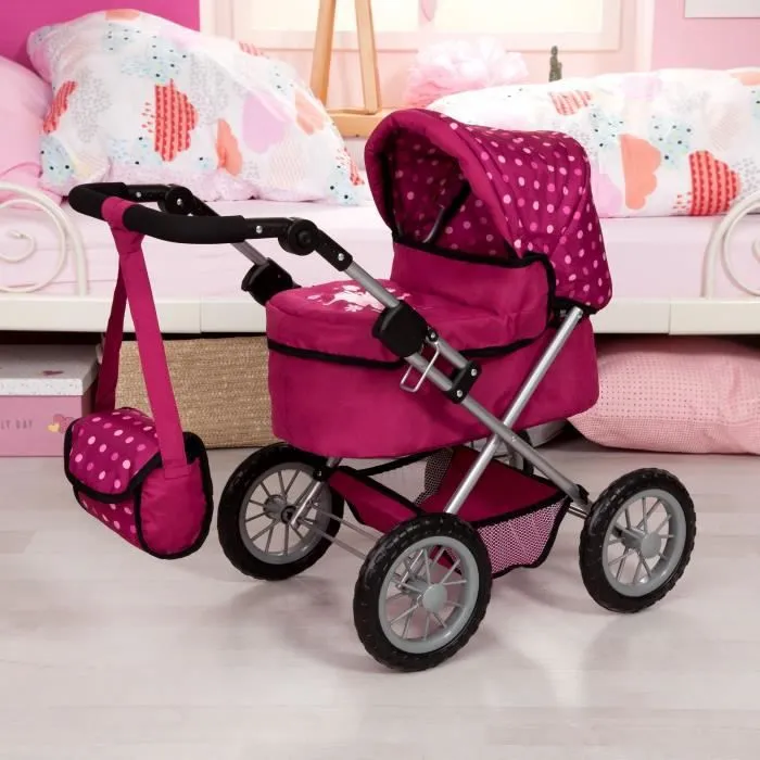Landau pour poupée BAYER Trendy - Rose - Pour enfant - Garantie 2 ans - Marque BAYER DESIGN-5