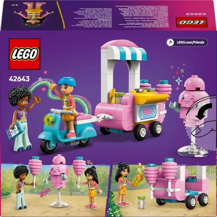 LEGO Friends 42643 Stand de barbes à papa et scooter - Jouet pour filles dès 6 ans-5