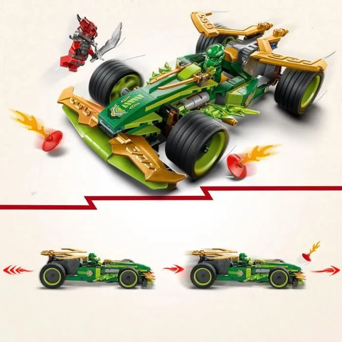 LEGO NINJAGO 71828 La voiture de course à rétrofriction de Lloyd - Jouet de construction-3