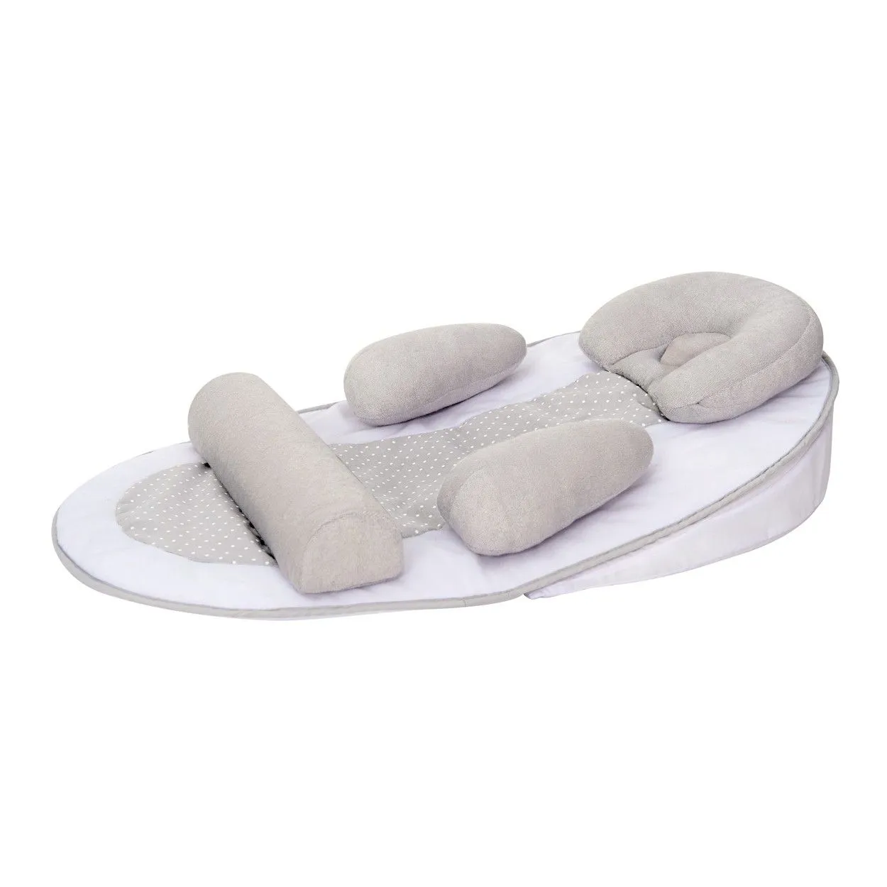 Cocon De Sommeil Bébé TINEO - Cale Bébé - Plan Incliné 10° - Évolutif - Ajustable - Amovible - 0-3 mois - Cale Tête Bébé - 58x40cm-2
