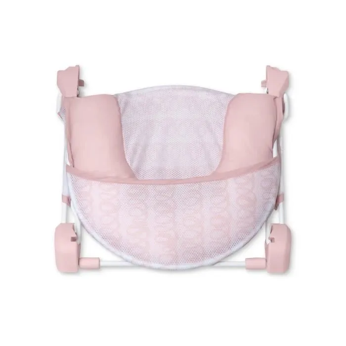 INGENUITY Transat de bain pour bébé fille pliable rose-2