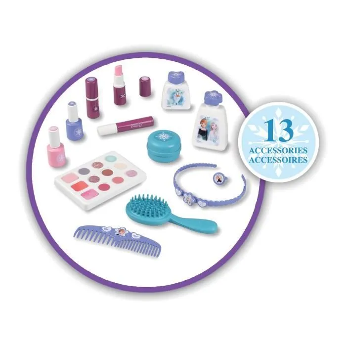 FROZEN Valise beauté - Reine des Neiges - Coiffure, onglerie, maquillage - dès 3 ans-4