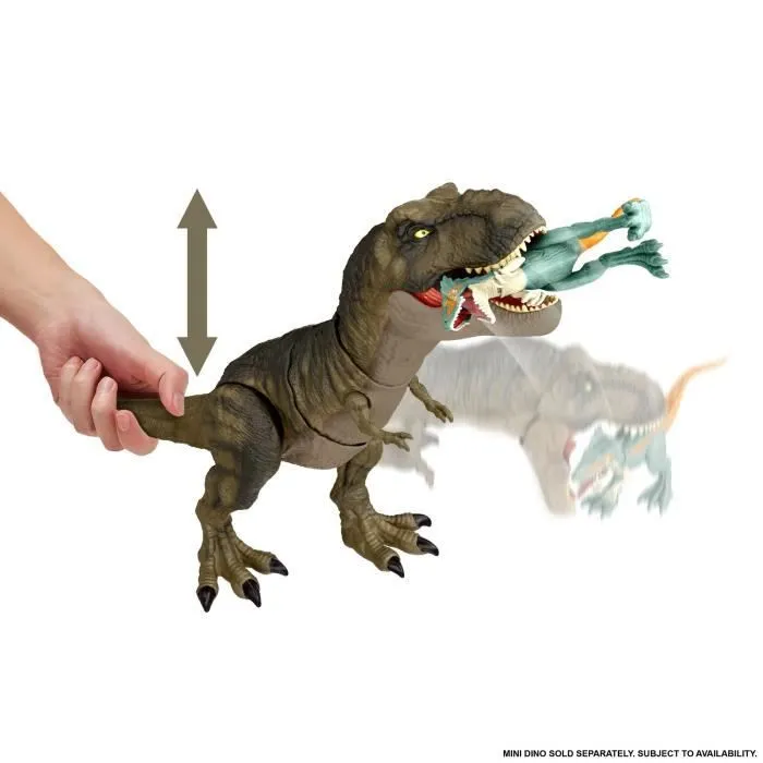 Figurine dinosaure - Jurassic World - T-Rex Morsure Extrême - 50cm sonore et articulé - Dès 4 ans-3