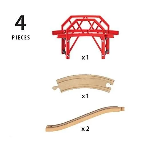 Pont Courbe en Bois BRIO World - Ravensburger - Mixte dès 3 ans - Multicolore-3