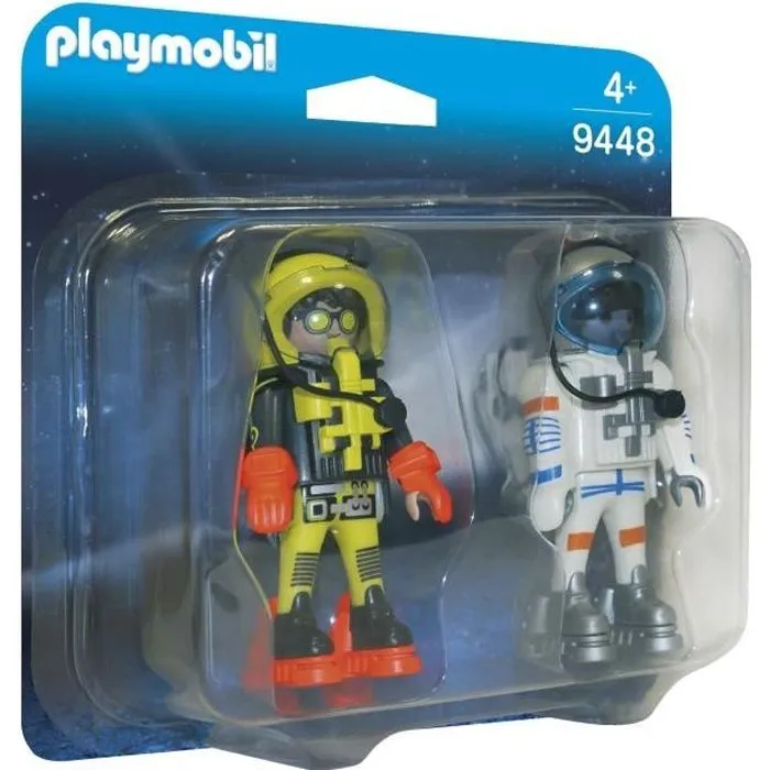 PLAYMOBIL 9448 - Space - Astronautes - Mission sur Mars - Contient 2 personnages et leurs accessoires-0