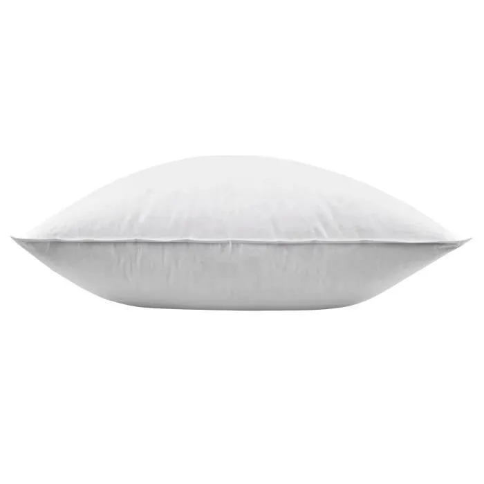 Oreiller gonflant et moelleux en plumes et duvet d'oie blanc 65 x 65 cm-1