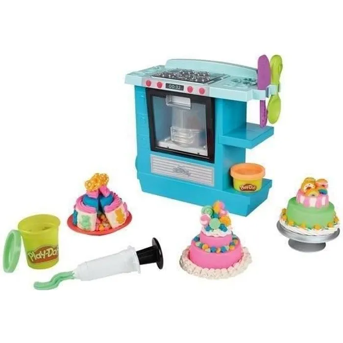 PLAY-DOH Le Gâteau d'anniversaire avec 5 Pots - Kitchen Creations - Pâte à modeler atoxique - pour enfants - dès 3 ans-0