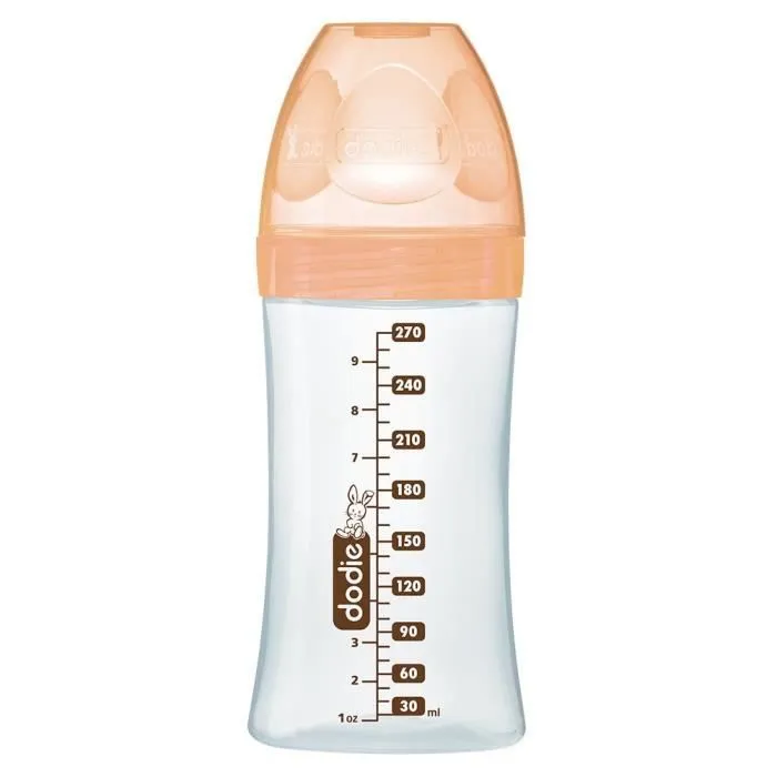 Dodie Biberon Sensation+ Anti-Coliques en Verre +0m Beige Biche 270ml-1