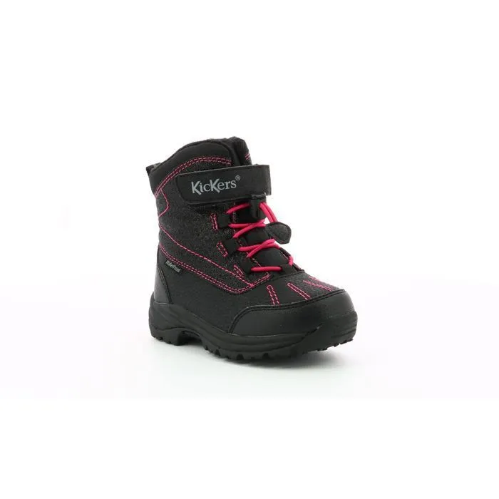 Boots - KICKERS - Jump Wpf - Noir - Synthetique - Doublure en fourrure naturelle-1