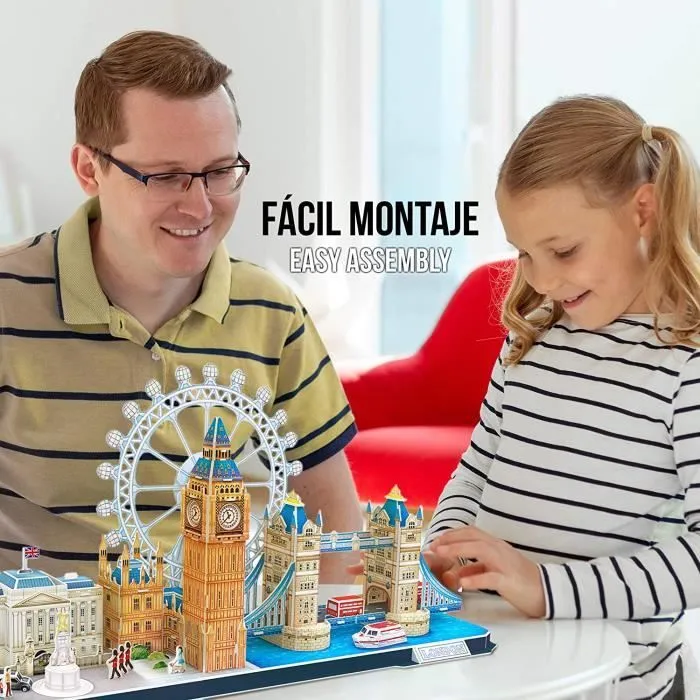 World Brands - City Line London, Puzzle 3d, Construction Enfant et Adulte, Puzzles 3d, Cadeau Anniversaire Garcon et Fille, Culture,-3
