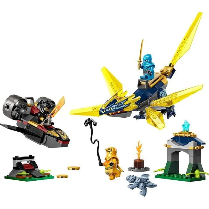 Set de construction - Lego Ninjago - 71798 - 3 minifigurines - 2 dragons - 157 pièces-1