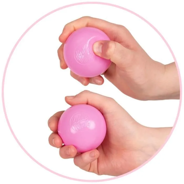 Boules en plastique multicolores pour piscine et parc bébé KiddyMoon - Baby Blue-Bleu-Perle - Certifié Eurofins-3
