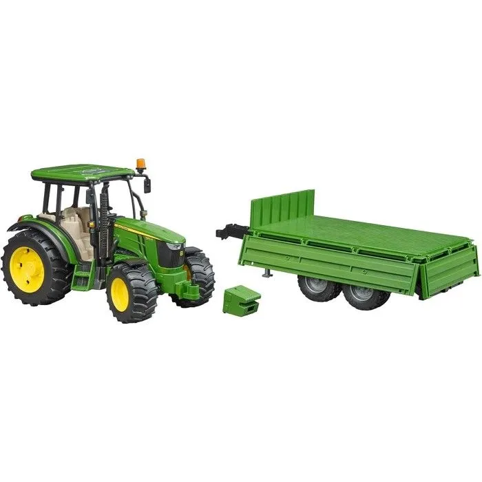 Tracteur John Deere 5115M avec remorque - BRUDER - Échelle 1:16 - Pour garçons de 3 ans et plus-3