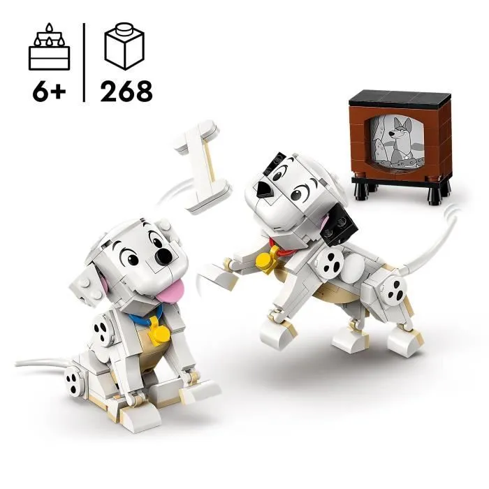 LEGO Disney 43271 Lucky et Penny, les Chiots des 101 Dalmatiens - Jeu Fille dès 6 ans-1