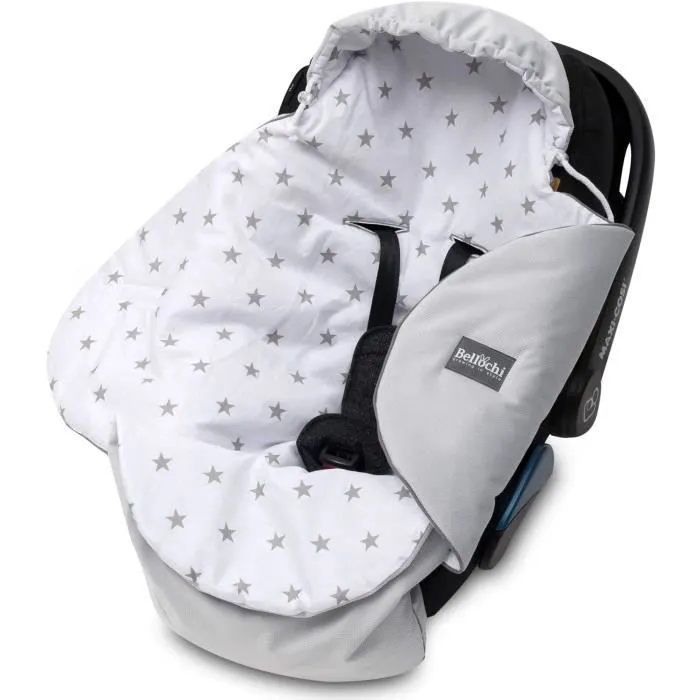 Bellochi Nid D'ange Bebe - Couverture pour Nacelle Poussette Landau Siège Auto - Chanceliere Universelle - - Nunki Star-0