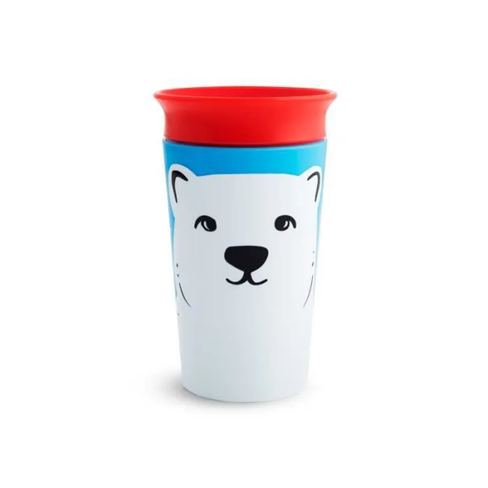 Tasse d'apprentissage Miracle 360° - MUNCHKIN - Ours polaire - 266 ml - Sans BPA-0