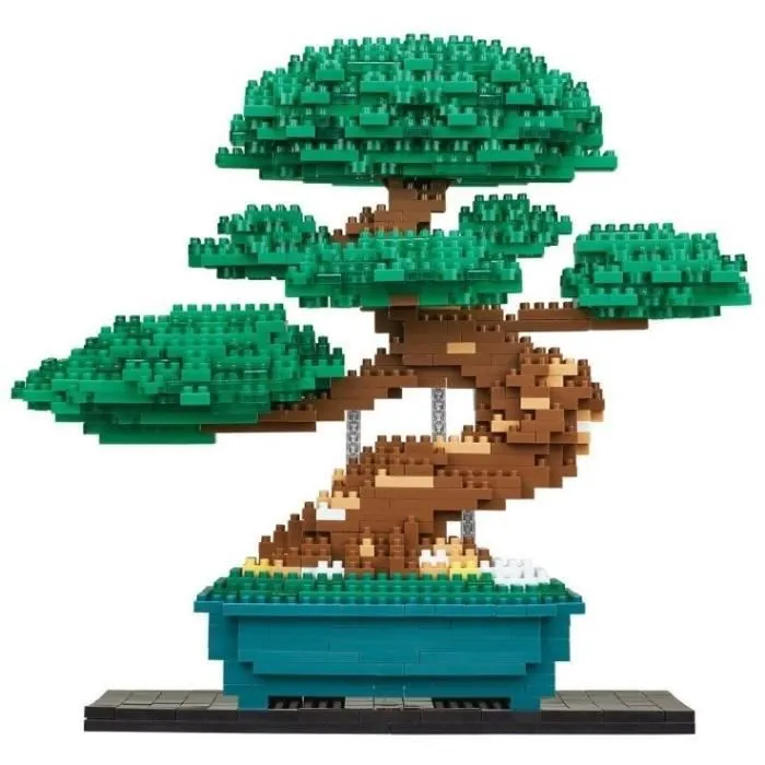[KAWADA]NB039 Nanoblock Bonsai Pine Deluxe Edition NB-039 FORME A TRIER FORME A AGENCER BOITE A FORME PYRAMIDE-GIGOGNE-2