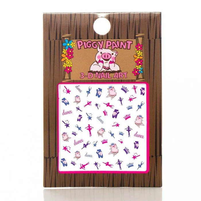 Set de soin Piggy paint - 0913 - 3-D Dancing Pig Nail Art-0