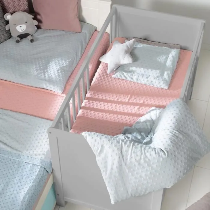Lit Bébé 2 en 1 - ROBA - Indépendant et Cododo - 6 Niveaux de Hauteurs - Taupe-1