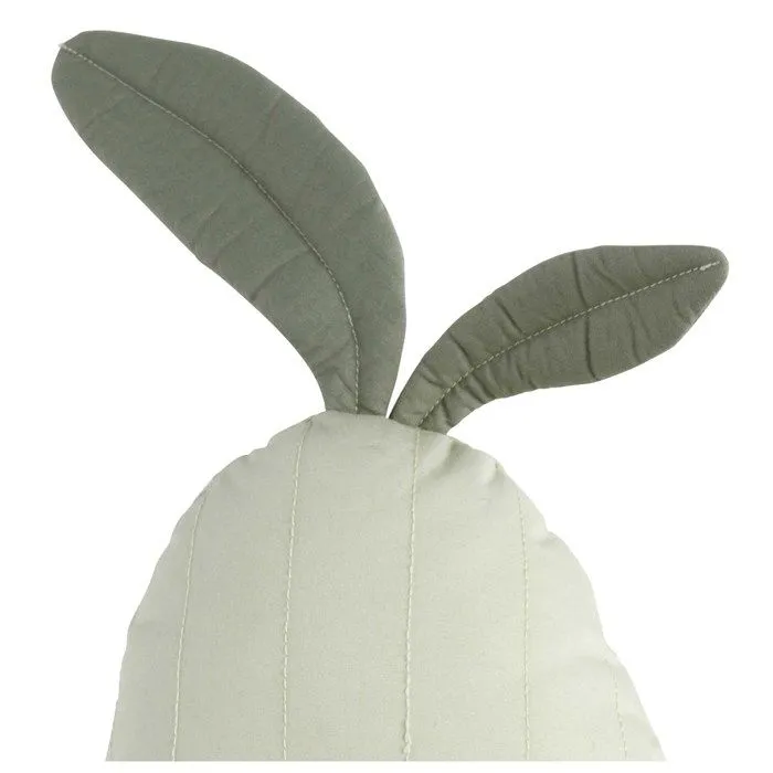 Coussin décoratif - Sauthon - Poire - 23x36cm - Vert tilleul - 100% coton-1