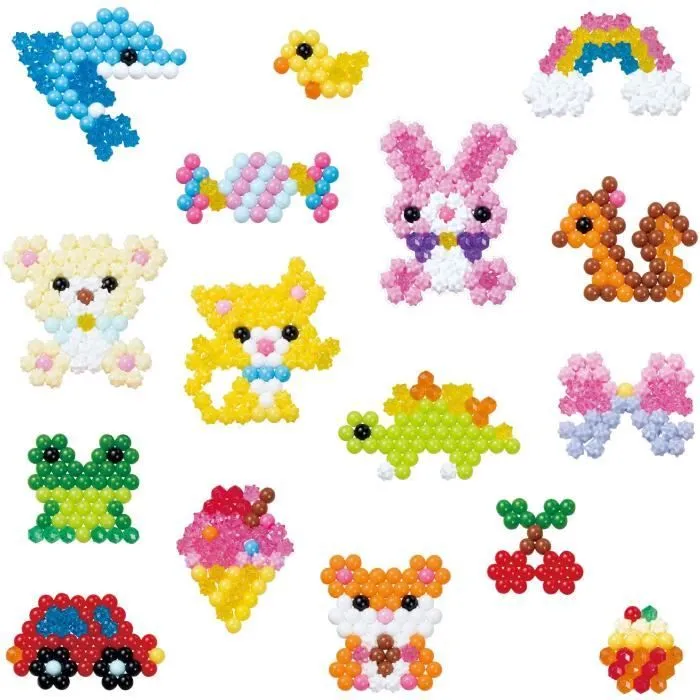 Aquabeads - Mallette d'initiation - 900 perles de différentes formes et couleurs-3