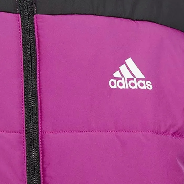 Doudoune Fille Adidas Padded - Violet/Noir - Col Montant - Capuche - Manches Longues-2