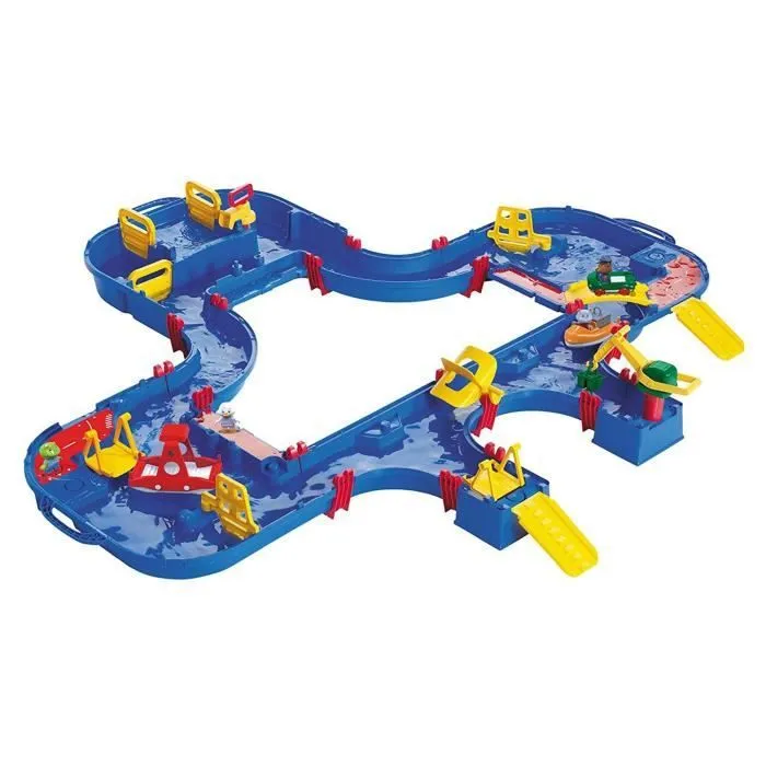 AQUAPLAY - Ensemble Aqualock Mega 1544 - Canalisation d'eau - 160 cm - 4 stations de jeux-0