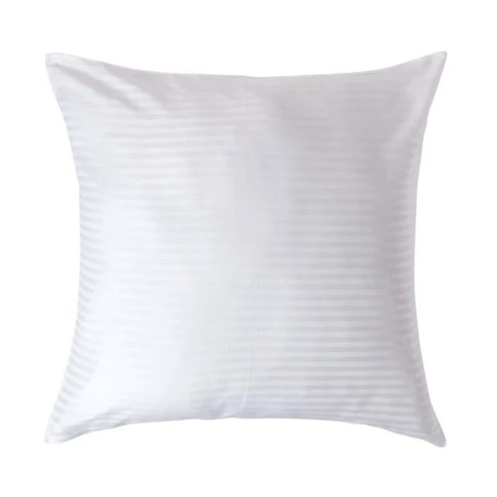 Taie d'oreiller Blanc 100% coton Egyptien 330 fils 80 x 80 cm-0