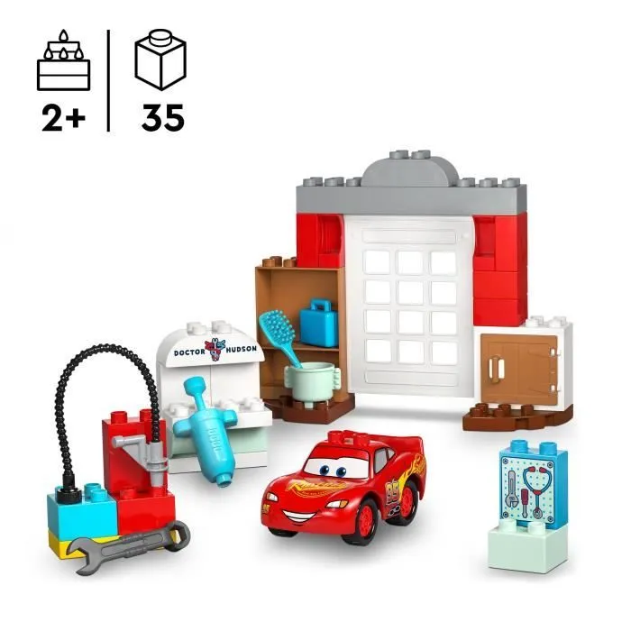 LEGO DUPLO Disney Et Pixar Cars 10456 La Visite De Mcqueen Au Garage De Doc - Jeu 2 Ans-1