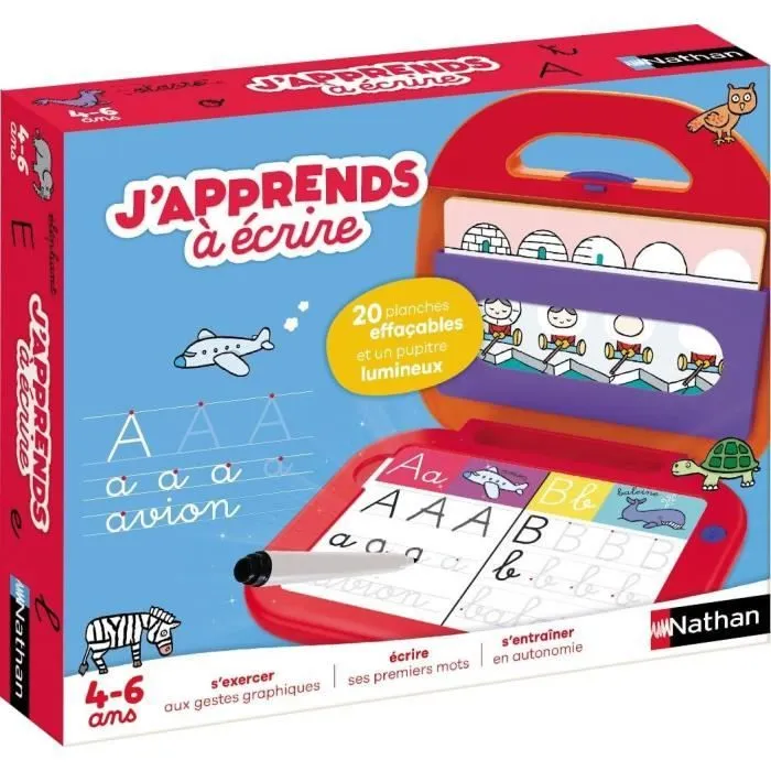 Jeu éducatif - NATHAN - J'apprends à écrire 2.0 - Gestes préparatoires et apprentissage des lettres-0