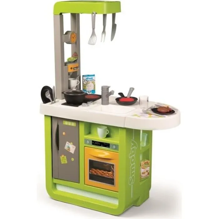 Cuisine jouet - SMOBY - Cherry - 25 accessoires inclus - Vert - 100% Chef-0