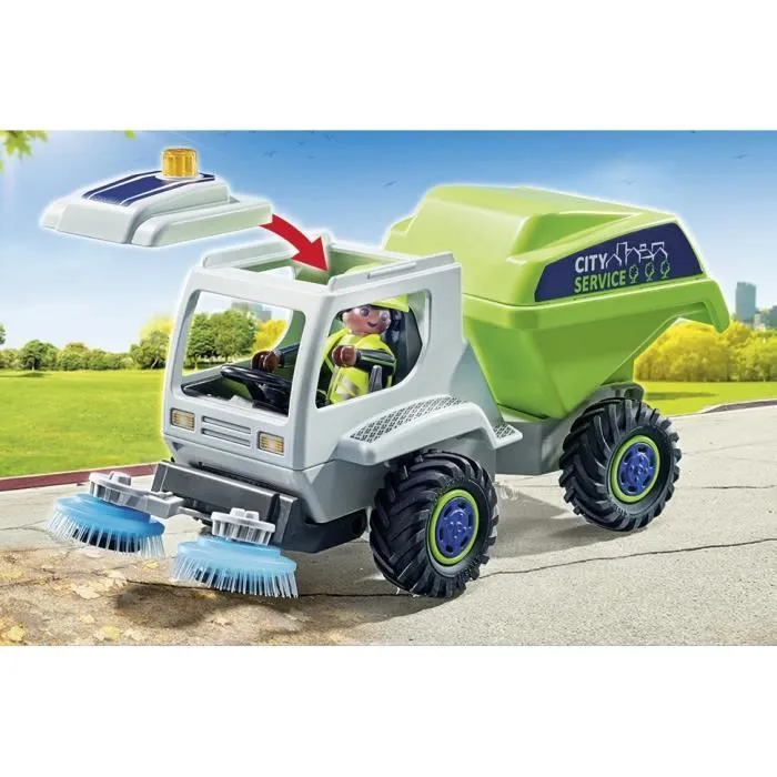 PLAYMOBIL 71432 Balayeuse de voirie - City Action - Dès 4 ans-3