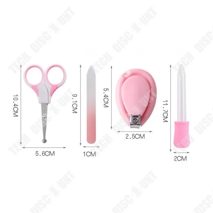TD® Bébé soins ongles coupe-ongles ciseaux aspirateur Nasal mangeoire compte-gouttes mangeoire ongles bébé eau Thermostat ensemble-1