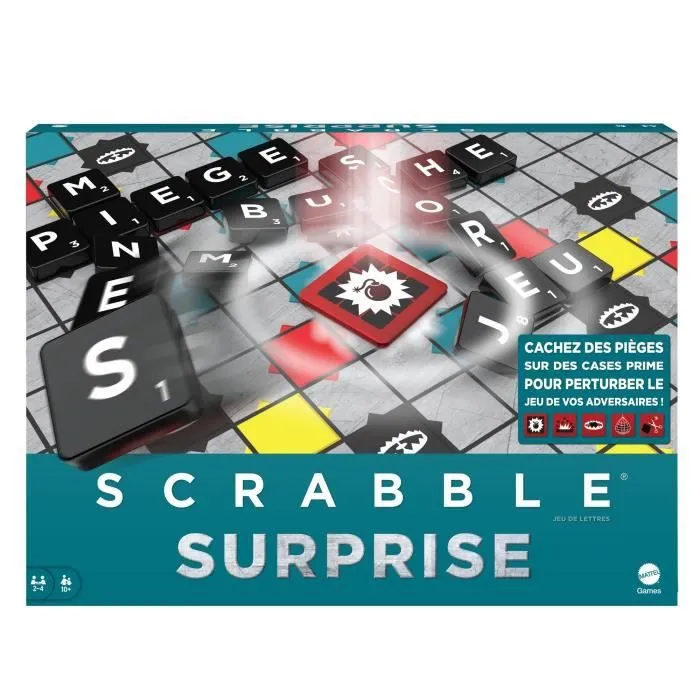 Mattel Games - Scrabble Surprise - Jeu de société et de lettres - Dès 10 ans-0