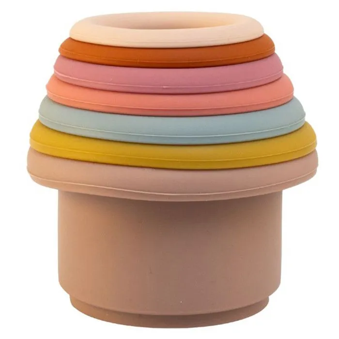 Jouet de Bain Gobelets à empiler en silicone-3