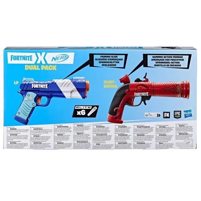 Jeu de tir - NERF - Nerf Fortnite Dual Pack - 2 blasters et 6 fléchettes en mousse Elite-4