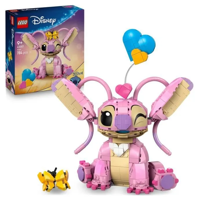 LEGO Disney 43257 Angel Jeu de Construction Lilo & Stitch pour Fille ou Garçon dès 9 Ans-0