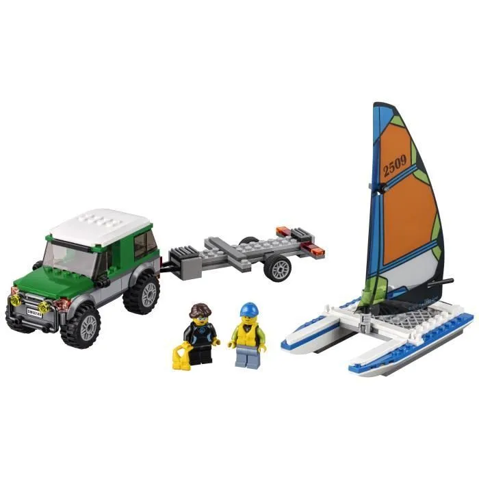 LEGO® City 60149 Le 4x4 avec Catamaran-1